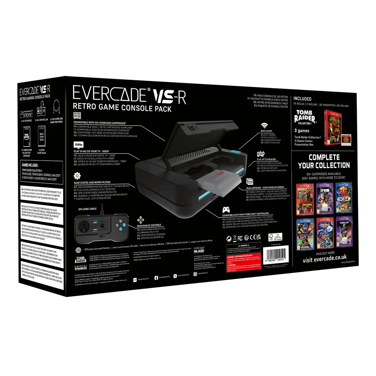 Evercade VS-R + Tomb Raider Collection 1 Evercade VS-R + Tomb Raider Collection 1