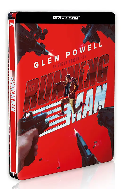 The Running Man (2025) - Steelbook 4K Ultra HD (Blu-ray) Cover