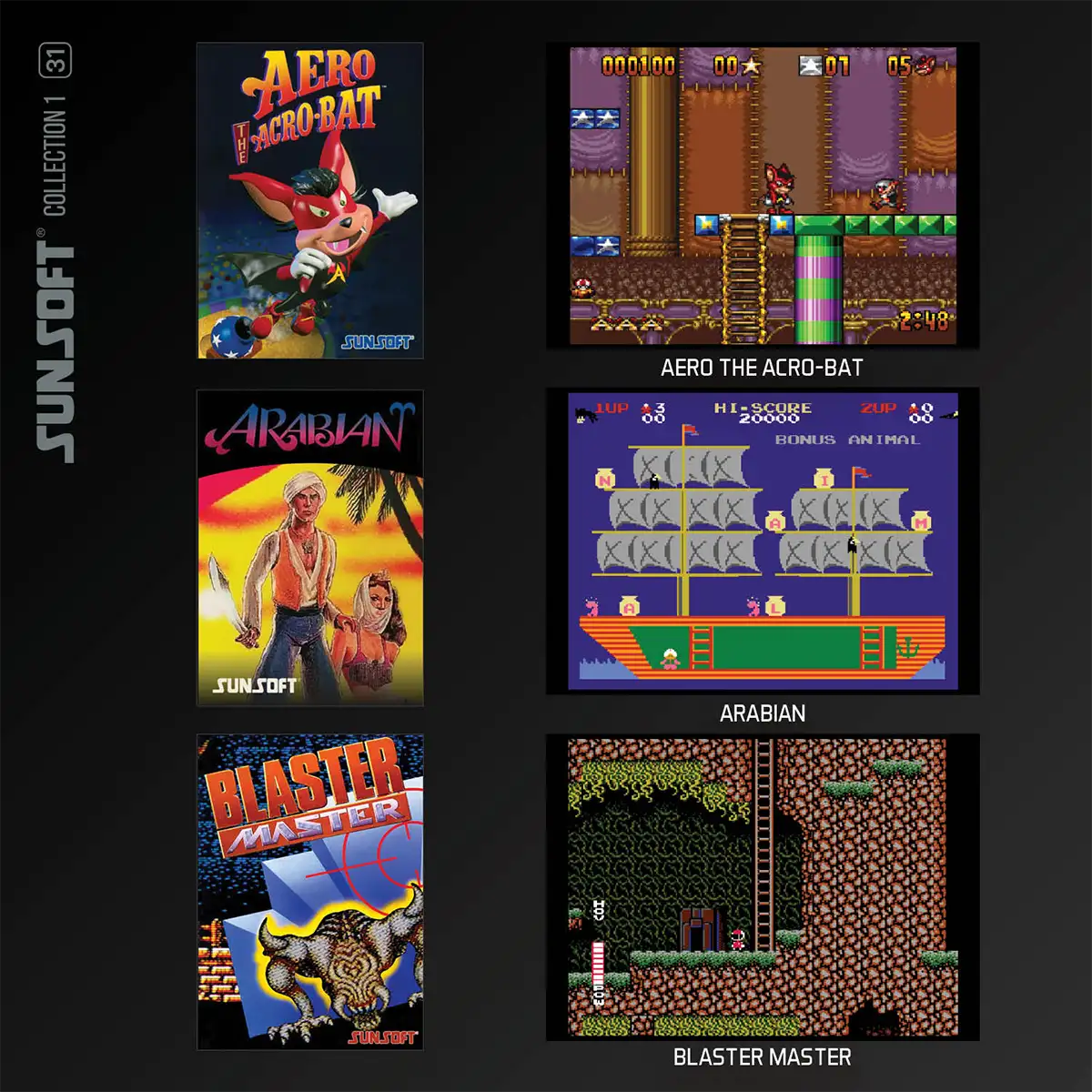 Evercade Sunsoft Collection 1 - Cartuccia Evercade Sunsoft Collection 1 - Cartuccia