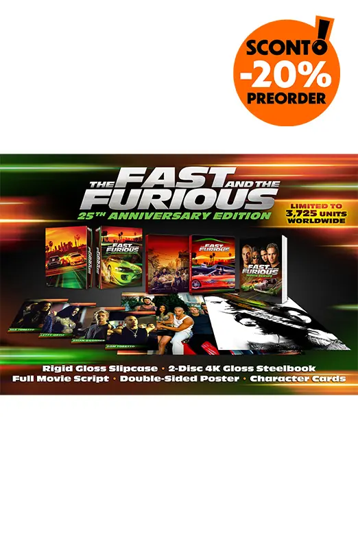 Fast & Furious - Collector's Edition - Steelbook 4K Ultra HD + Blu-ray + Poster + Cards + Booklet - Edizione 25° Anniversario (Blu-ray)