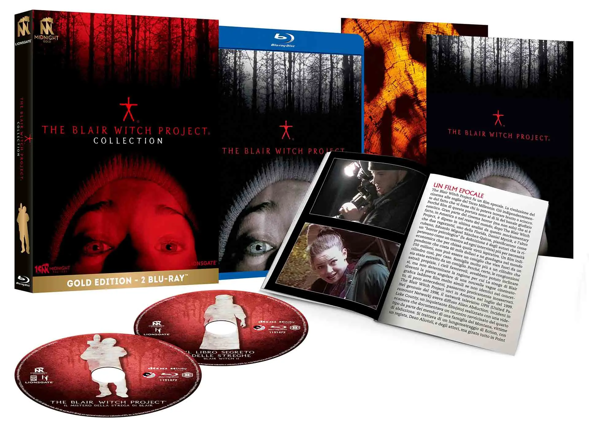 The Blair Witch Project Film Collection - Limited Edition Midnight Gold 2 Blu-ray + Booklet + Cards (Blu-ray)