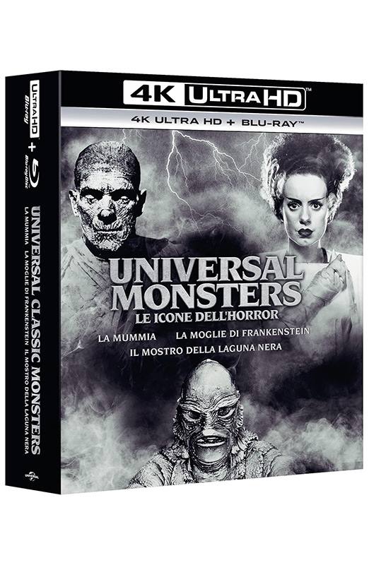Universal Classic Monsters - Le Icone dell'Horror - 3 4K Ultra HD + 3 Blu-ray (Blu-ray) Book, Publication, Person, Adult, Man