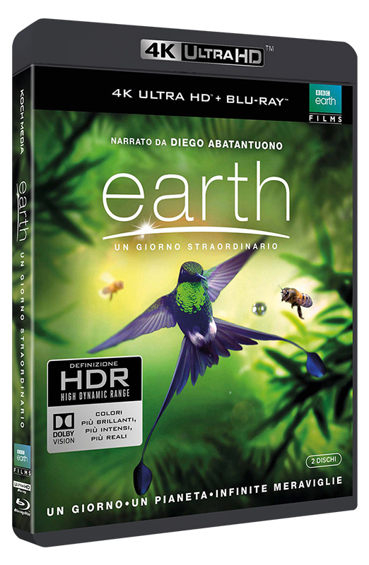 Earth - Un Giorno Straordinario - Blu-ray 4K UHD + Blu-ray (Blu-ray) Cover