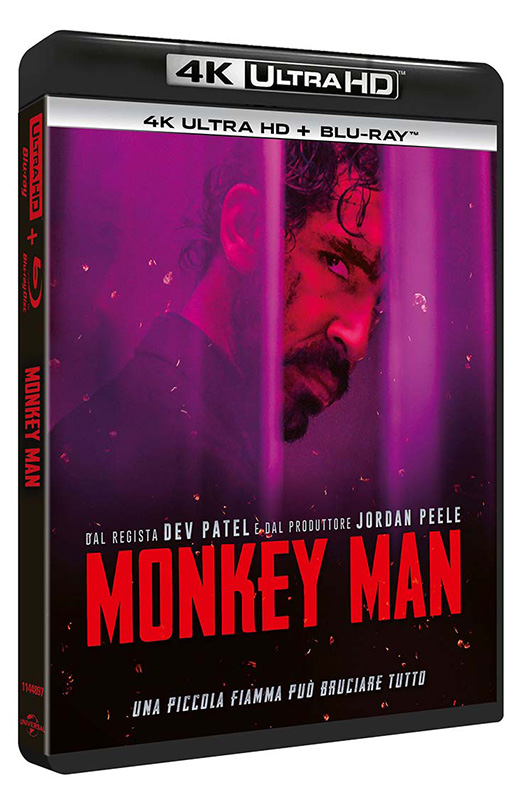 Monkey Man - 4K Ultra HD + Blu-ray (Blu-ray) Book, Publication, Adult, Man, Person