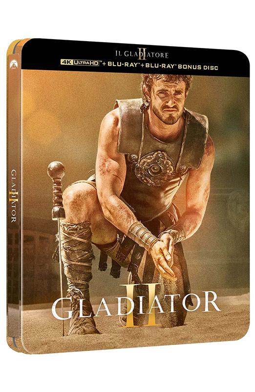 Il Gladiatore II - Steelbook 4K Ultra HD + Blu-ray + Blu-ray Bonus + Cards + Poster (Blu-ray) Il Gladiatore II - Steelbook 4K Ultra HD + Blu-ray + Blu-ray Bonus + Cards + Poster (Blu-ray)