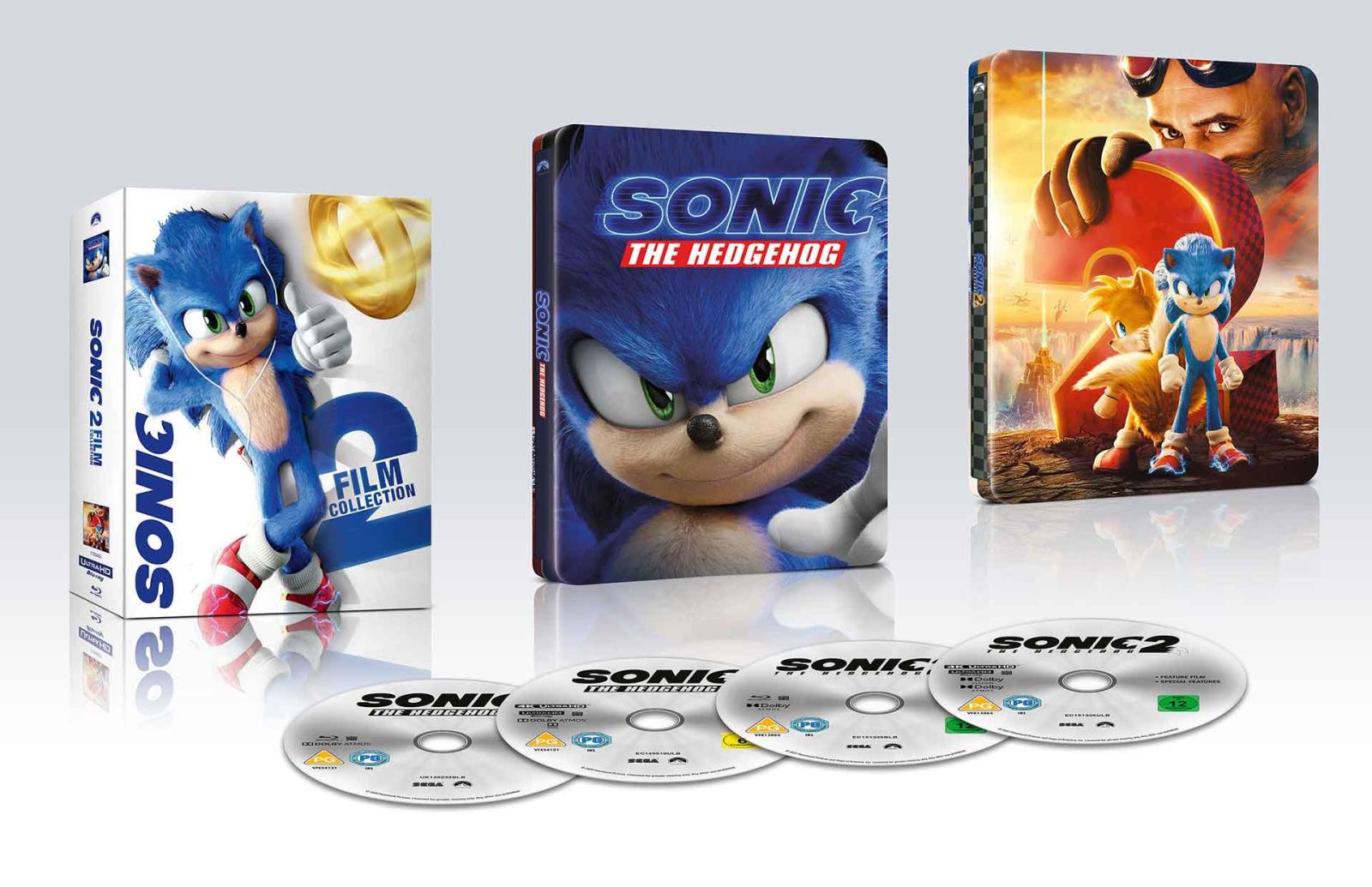Sonic - 2 Film Collection - Steelbook 2 4K Ultra HD + 2 Blu-ray (Blu-ray) Image 3