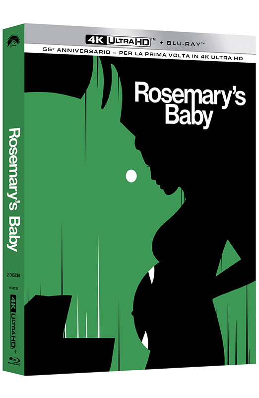 Rosemary's Baby - Nastro Rosso a New York - 4K Ultra HD + Blu-ray - Edizione 55° Anniversario (Blu-ray) Cover Rosemary's Baby - Nastro Rosso a New York - 4K Ultra HD + Blu-ray - Edizione 55° Anniversario (Blu-ray) Cover