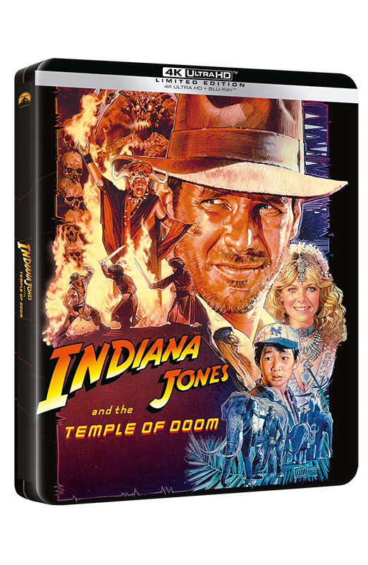 Indiana Jones e Il Tempio Maledetto - Steelbook Blu-ray 4K UHD + Blu-ray (Blu-ray) Cover