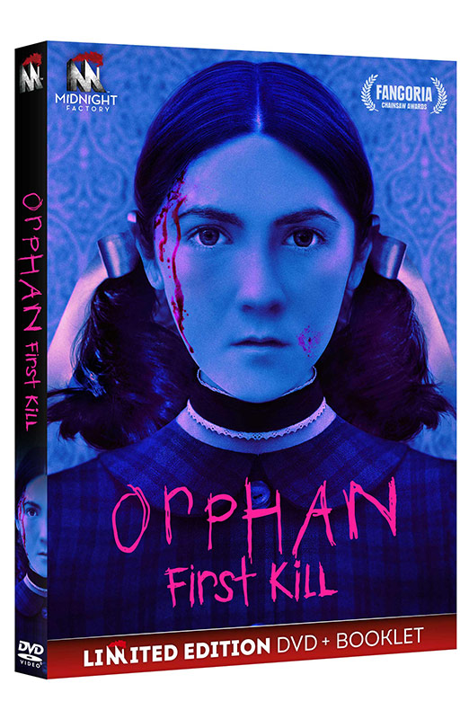 Orphan: First Kill - Limited Edition DVD + Booklet (DVD) Cover Orphan: First Kill - Limited Edition DVD + Booklet (DVD) Cover