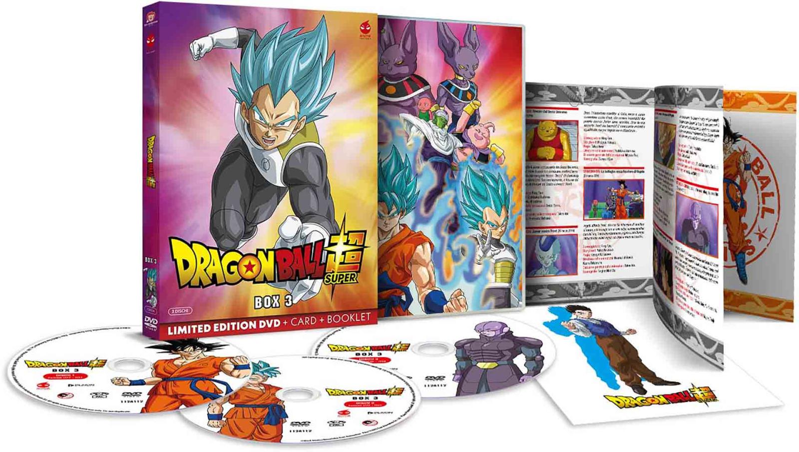 Dragon Ball Super - Volume 3 - Limited Edition 3 DVD + Card + Booklet (DVD) Image 2