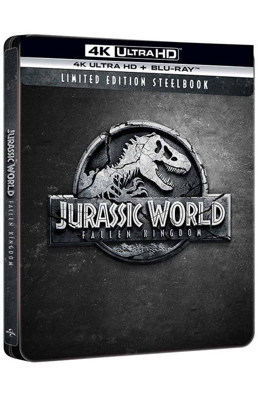 Jurassic World - Il Regno Distrutto - Steelbook Limited Edition 4K Ultra HD + Blu-ray (Blu-ray) Cover