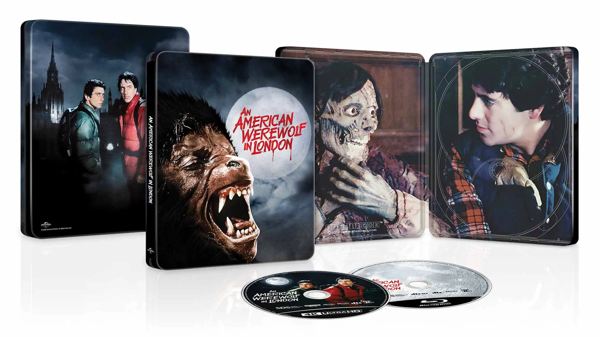 Un Lupo Mannaro Americano a Londra - Steelbook 4K Ultra HD + Blu-ray - Edizione 45° Anniversario (Blu-ray)