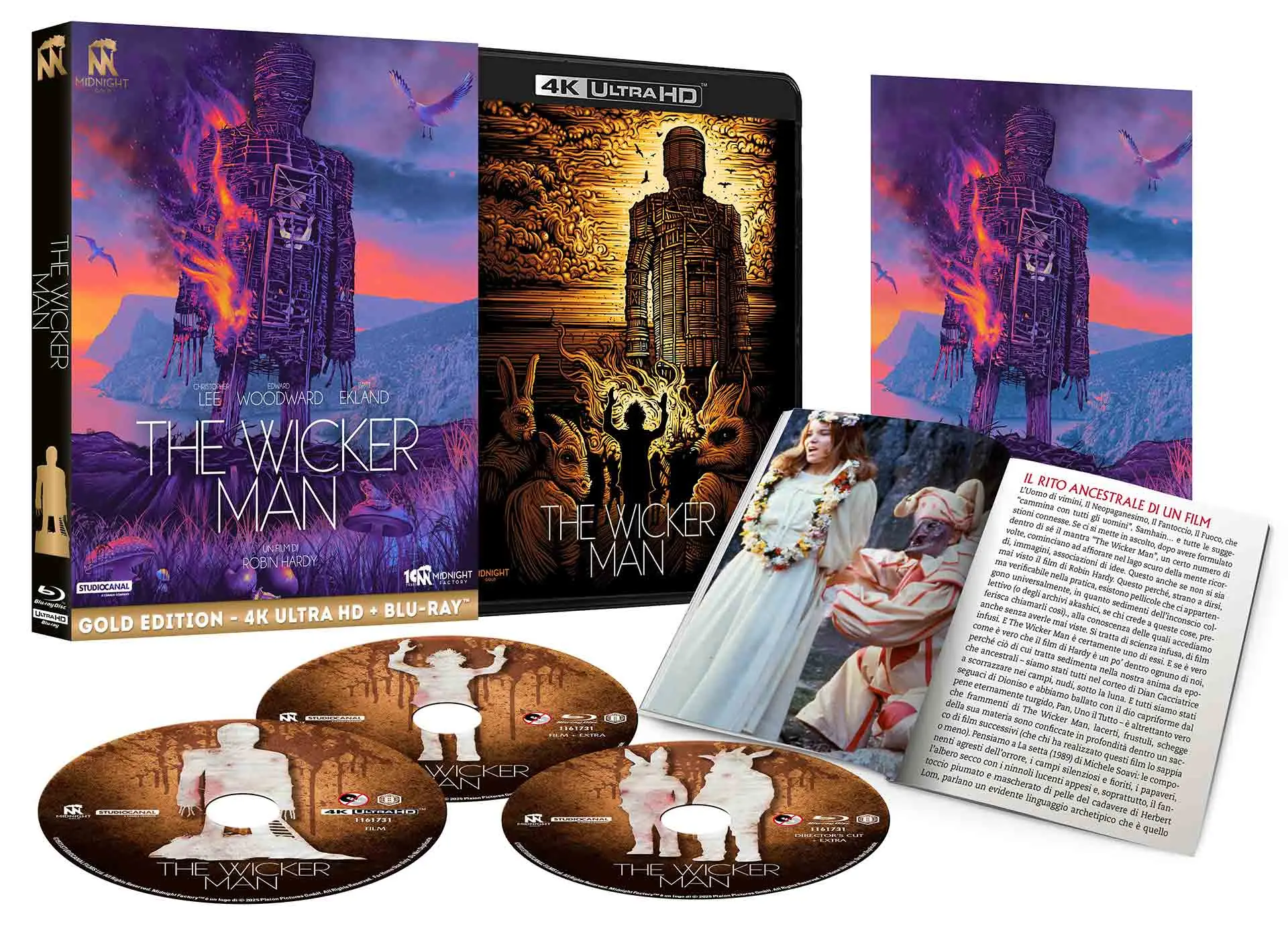 The Wicker Man - Limited Edition Midnight Gold 4K Ultra HD + Blu-ray + Blu-ray Bonus + Booklet + Card (Blu-ray) The Wicker Man - Limited Edition Midnight Gold 4K Ultra HD + Blu-ray + Blu-ray Bonus + Booklet + Card (Blu-ray)