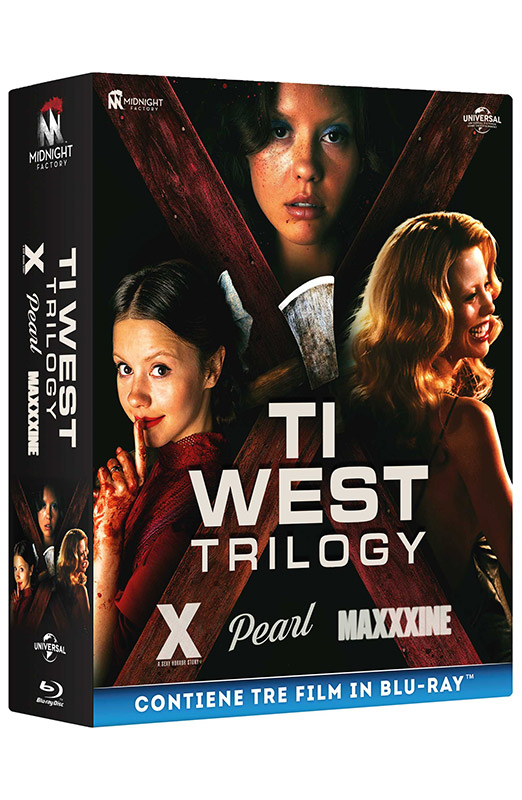 Ti West Trilogy - Limited Edition Midnight Factory 3 Blu-ray (Blu-ray) Cover