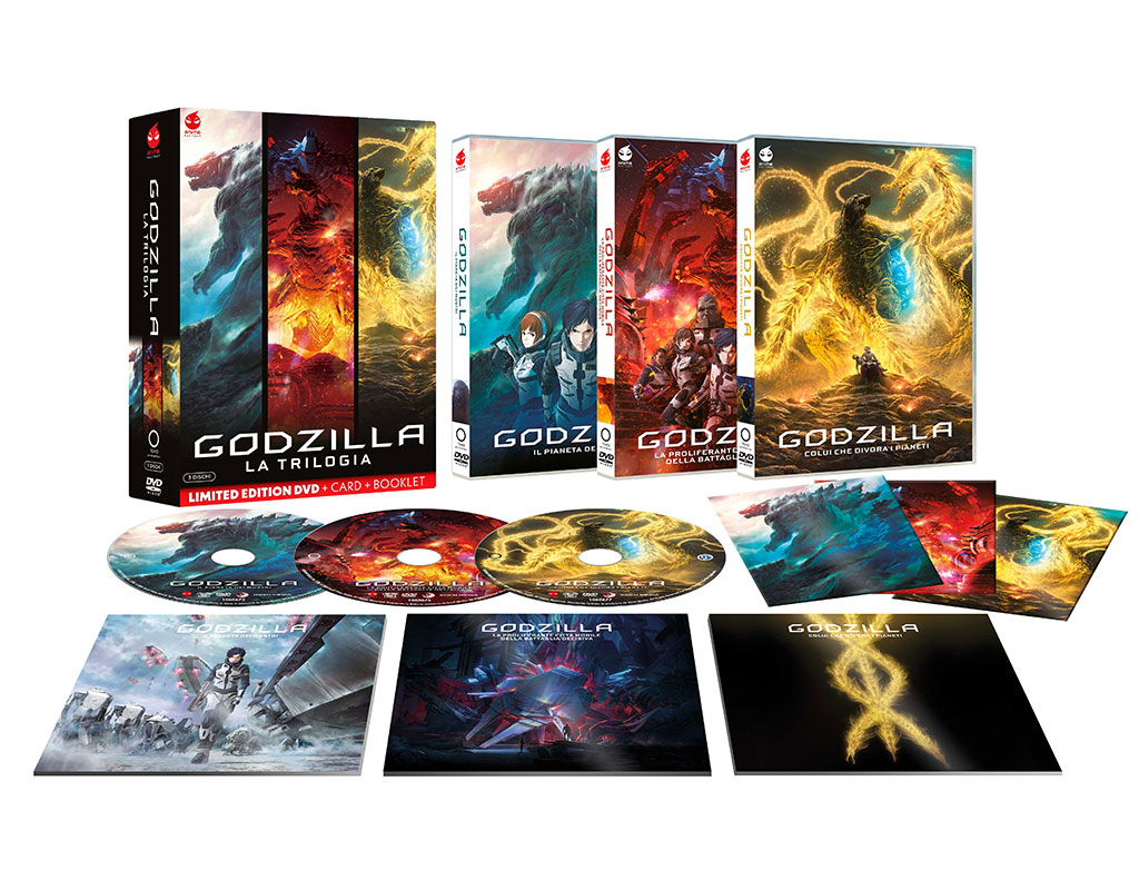 Godzilla - La Trilogia - Limited Edition 3 DVD + Card + Booklet (DVD) Godzilla - La Trilogia - Limited Edition 3 DVD + Card + Booklet (DVD)