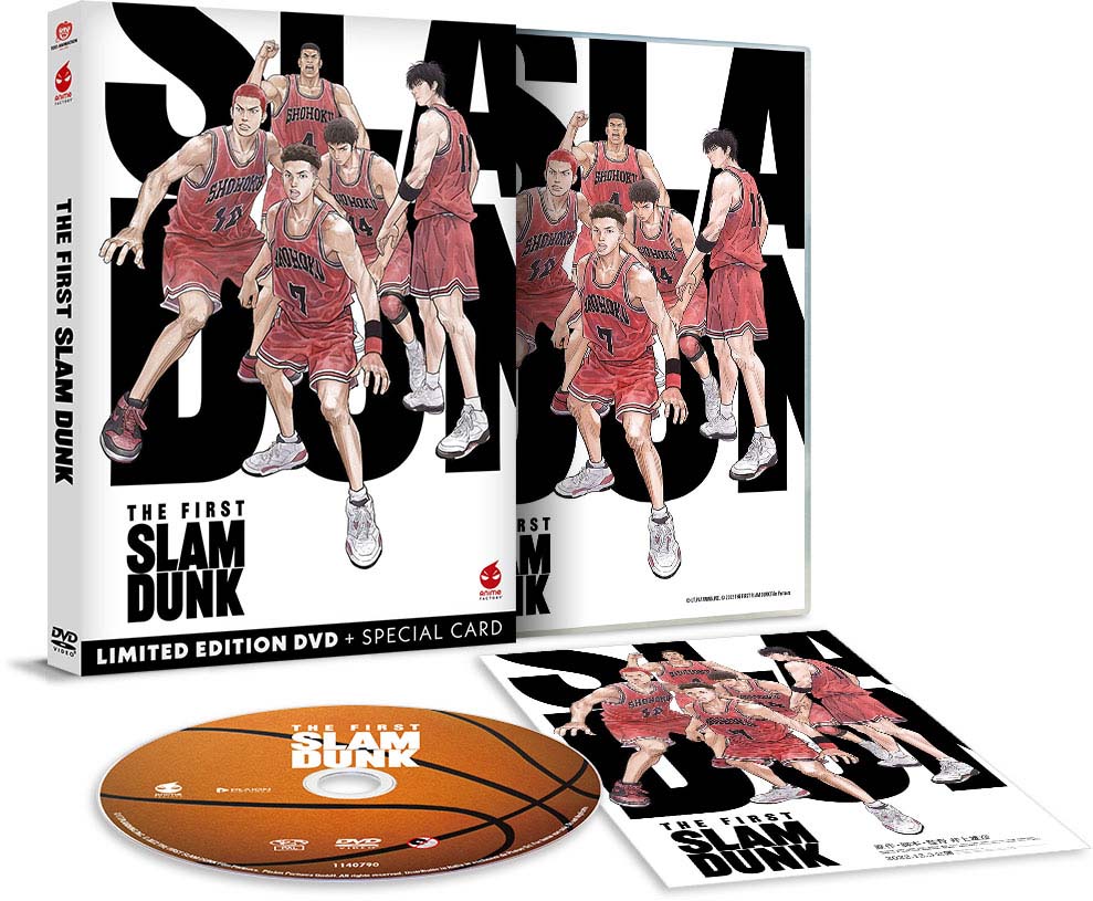 The First Slam Dunk - Limited Edition Anime Factory DVD + Card da Collezione (DVD) Advertisement, Poster, Person, Shoe, Man