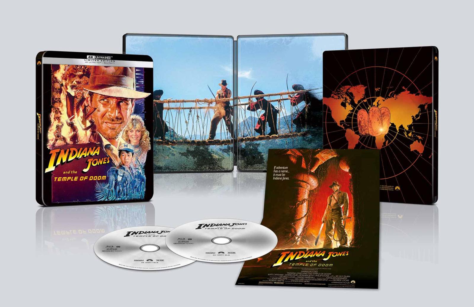 Indiana Jones e Il Tempio Maledetto - Steelbook Blu-ray 4K UHD + Blu-ray (Blu-ray) Thumbnail 3