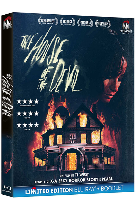 The House of the Devil - Limited Edition Midnight Factory Blu-ray + Booklet (Blu-ray) Cover