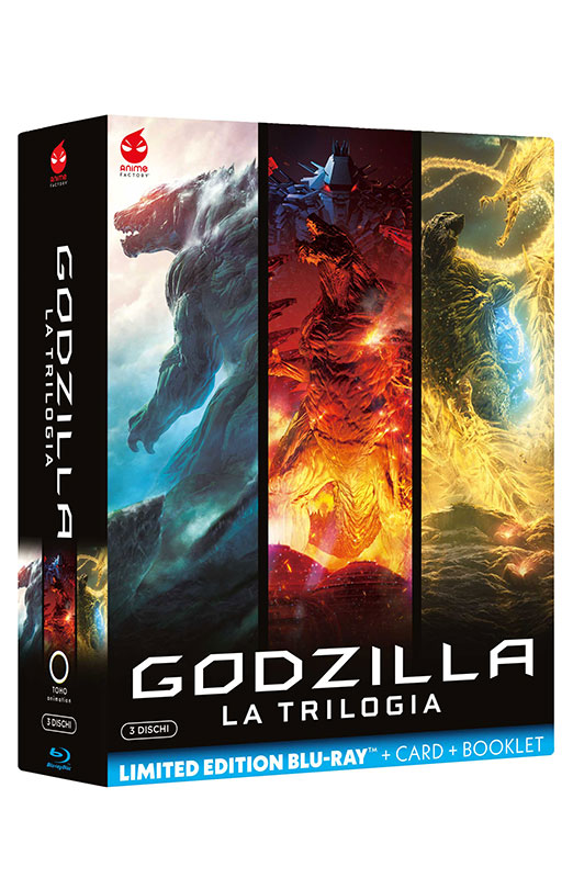 Godzilla - La Trilogia - Limited Edition 3 Blu-ray + Card + Booklet (Blu-ray) Godzilla - La Trilogia - Limited Edition 3 Blu-ray + Card + Booklet (Blu-ray)