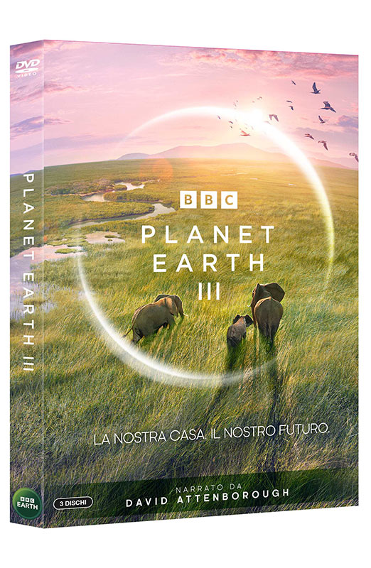 Planet Earth 3 - Le Meraviglie della Natura - Box Set 3 DVD (DVD) Book, Publication, Grassland, Cow, Elephant, Field, Grassland, Book, Publication, Elephant