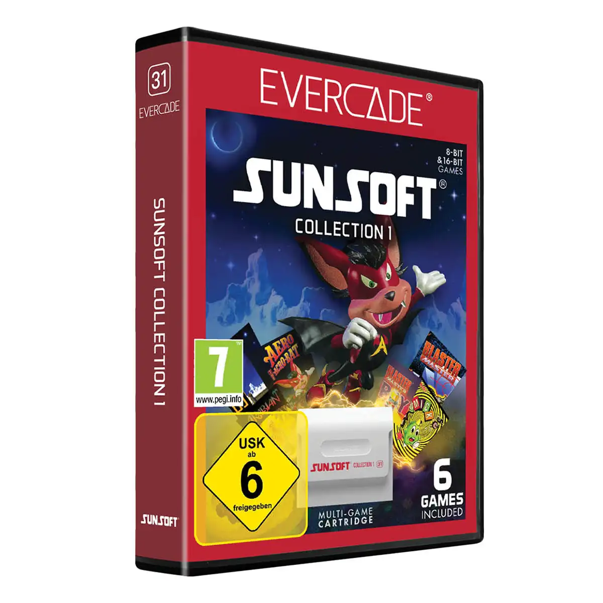 Evercade Sunsoft Collection 1 - Cartuccia Cover Evercade Sunsoft Collection 1 - Cartuccia Cover