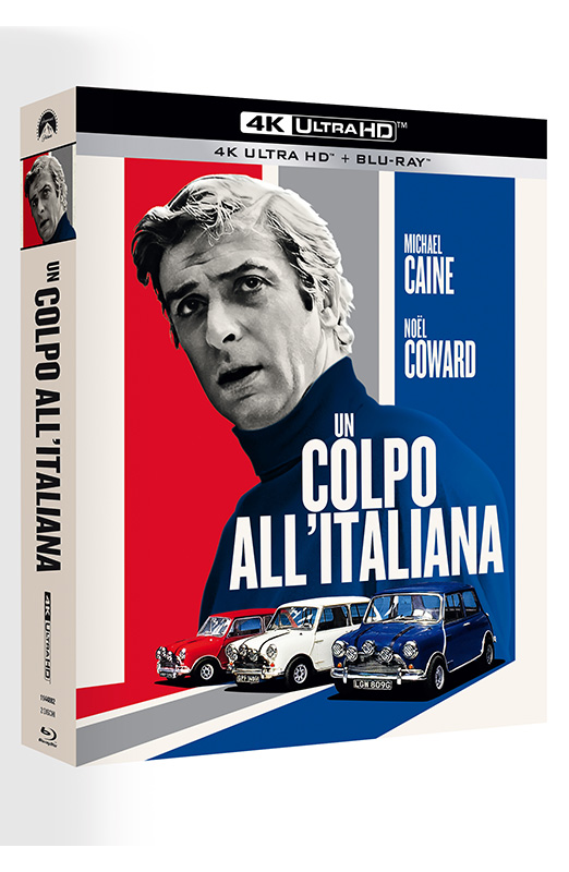 Un Colpo all'Italiana - Limited Edition 4K Ultra HD + Blu-ray + Gadgets - Edizione 55° Anniversario (Blu-ray) Cover Advertisement, Poster, Car, Man, Person