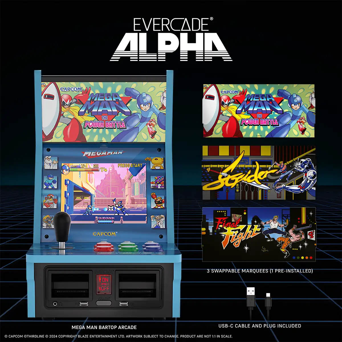 Evercade Alpha Megaman Bartop Arcade Image 2