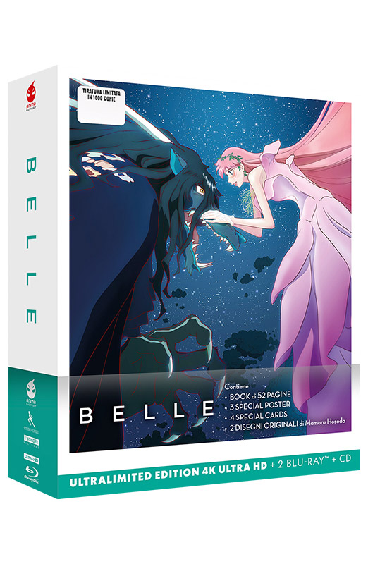 Belle - Ultralimited Edition 4K Ultra HD + Blu-ray + Blu-ray Bonus + CD Colonna Sonora (Blu-ray) Cover