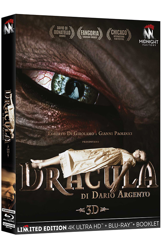 Dracula 3D - Limited Edition Midnight Factory 4K Ultra HD + Blu-ray + Booklet (Blu-ray) Book, Publication, Person, Novel