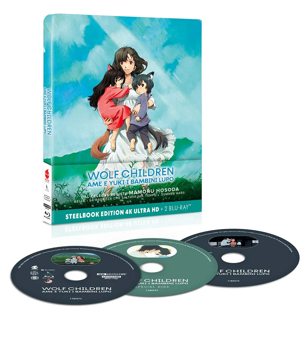 Wolf Children - Ame e Yuki i Bambini Lupo - Steelbook Anime Factory 4K Ultra HD + Blu-ray + Blu-ray Bonus (Blu-ray)