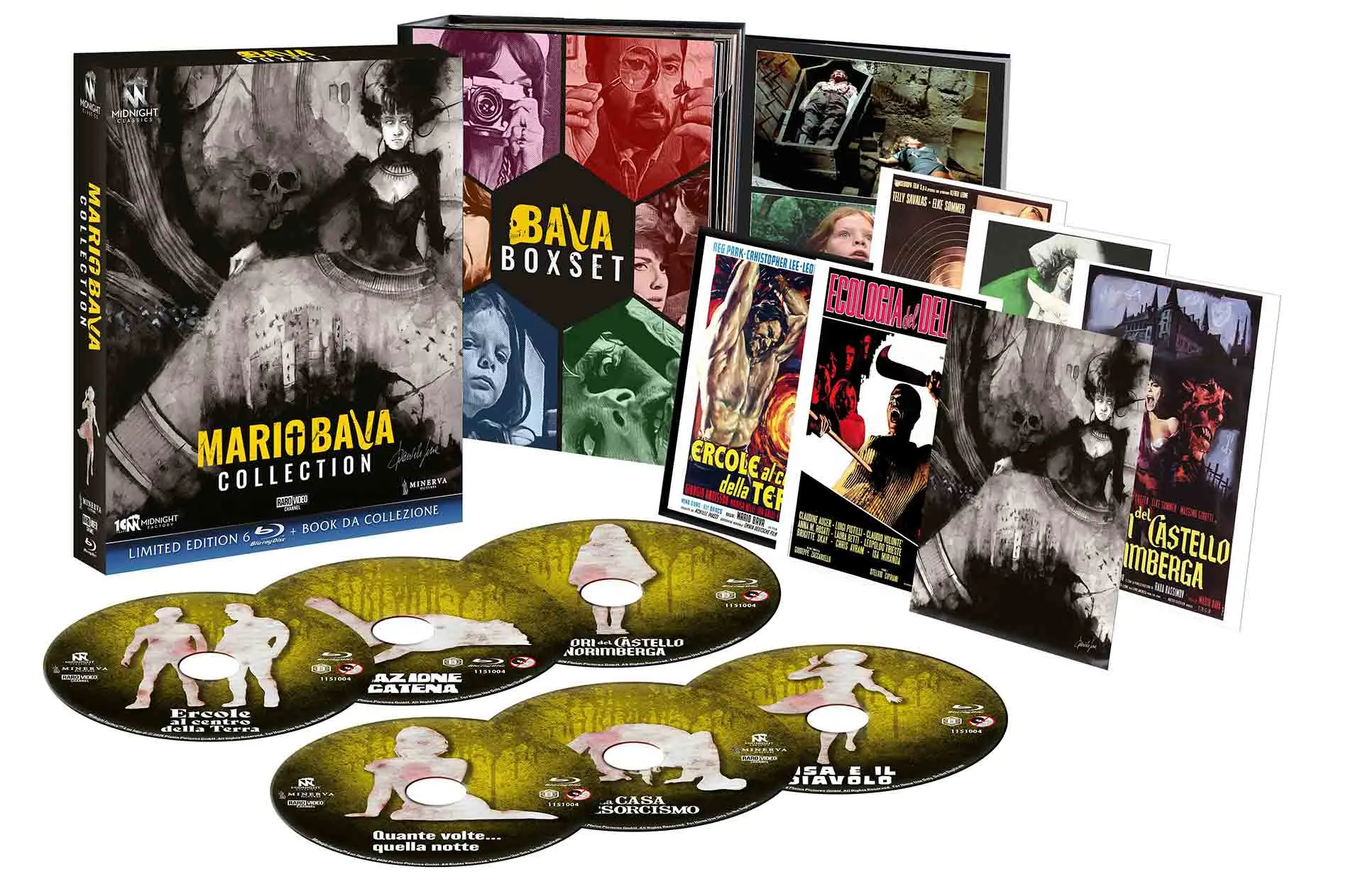 Mario Bava Collection - Limited Edition Midnight Classics 6 Blu-ray + Cards + Book da Collezione (Blu-ray)