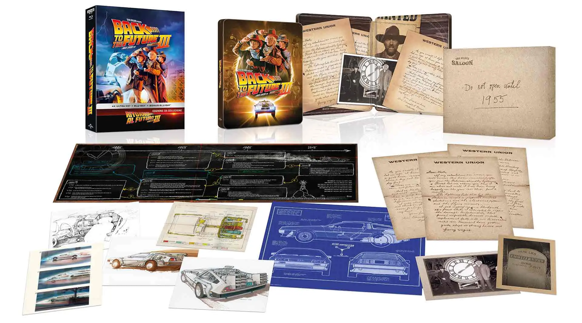 Ritorno al Futuro - Parte III - Steelbook 4K Ultra HD + Blu-ray + Blu-ray Bonus + Gifts (Blu-ray) Ritorno al Futuro - Parte III - Steelbook 4K Ultra HD + Blu-ray + Blu-ray Bonus + Gifts (Blu-ray)
