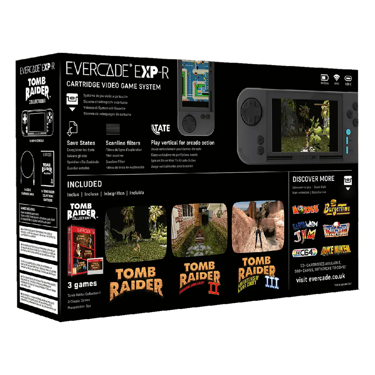 Evercade EXP-R + Tomb Raider Collection 1 Image 2