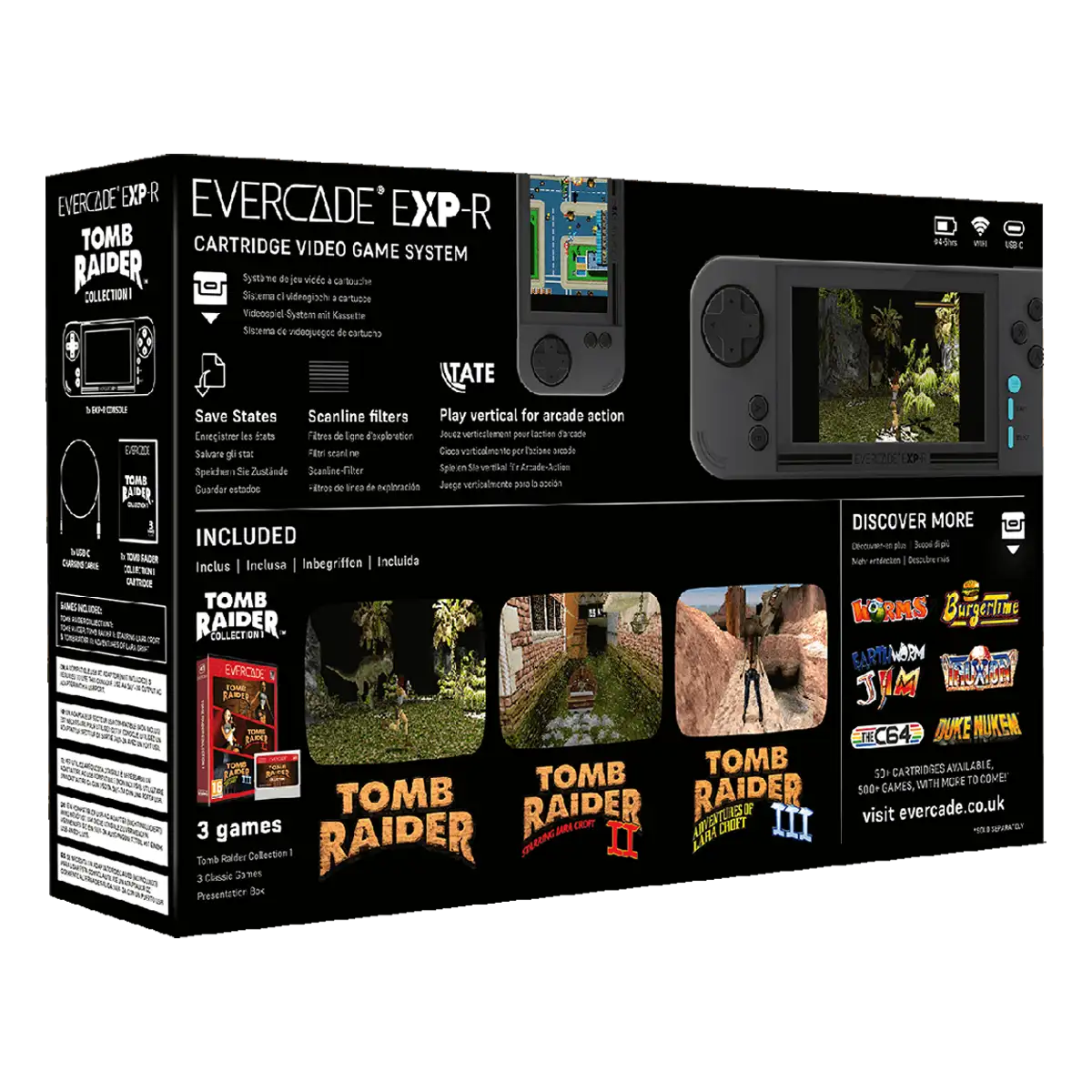 Evercade EXP-R + Tomb Raider Collection 1 Evercade EXP-R + Tomb Raider Collection 1