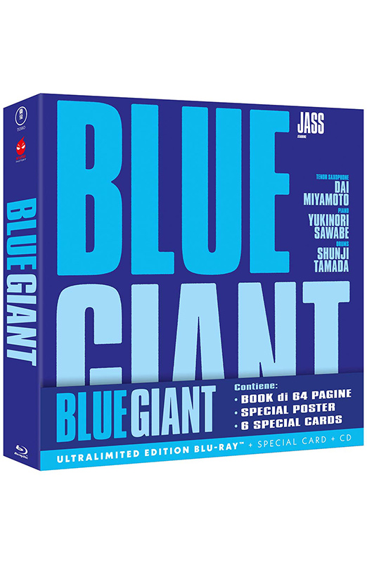 Blue Giant - Ultralimited Edition Anime Factory Blu-ray + CD Colonna Sonora + Cards + Poster + Booklet (Blu-ray) Cover Blue Giant - Ultralimited Edition Anime Factory Blu-ray + CD Colonna Sonora + Cards + Poster + Booklet (Blu-ray) Cover