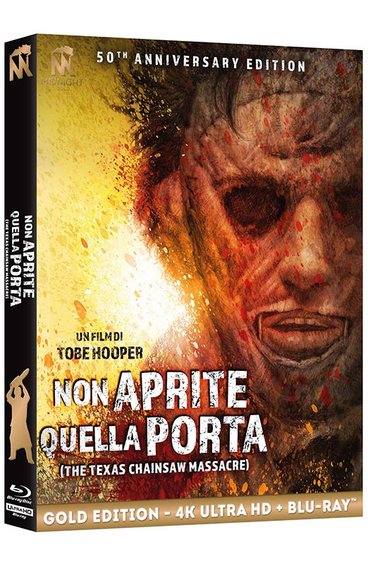 Non Aprite Quella Porta - Limited Edition Midnight Gold 4K Ultra HD + Blu-ray + Blu-ray Bonus + Booklet - Edizione 50° Anniversario (Blu-ray) Cover