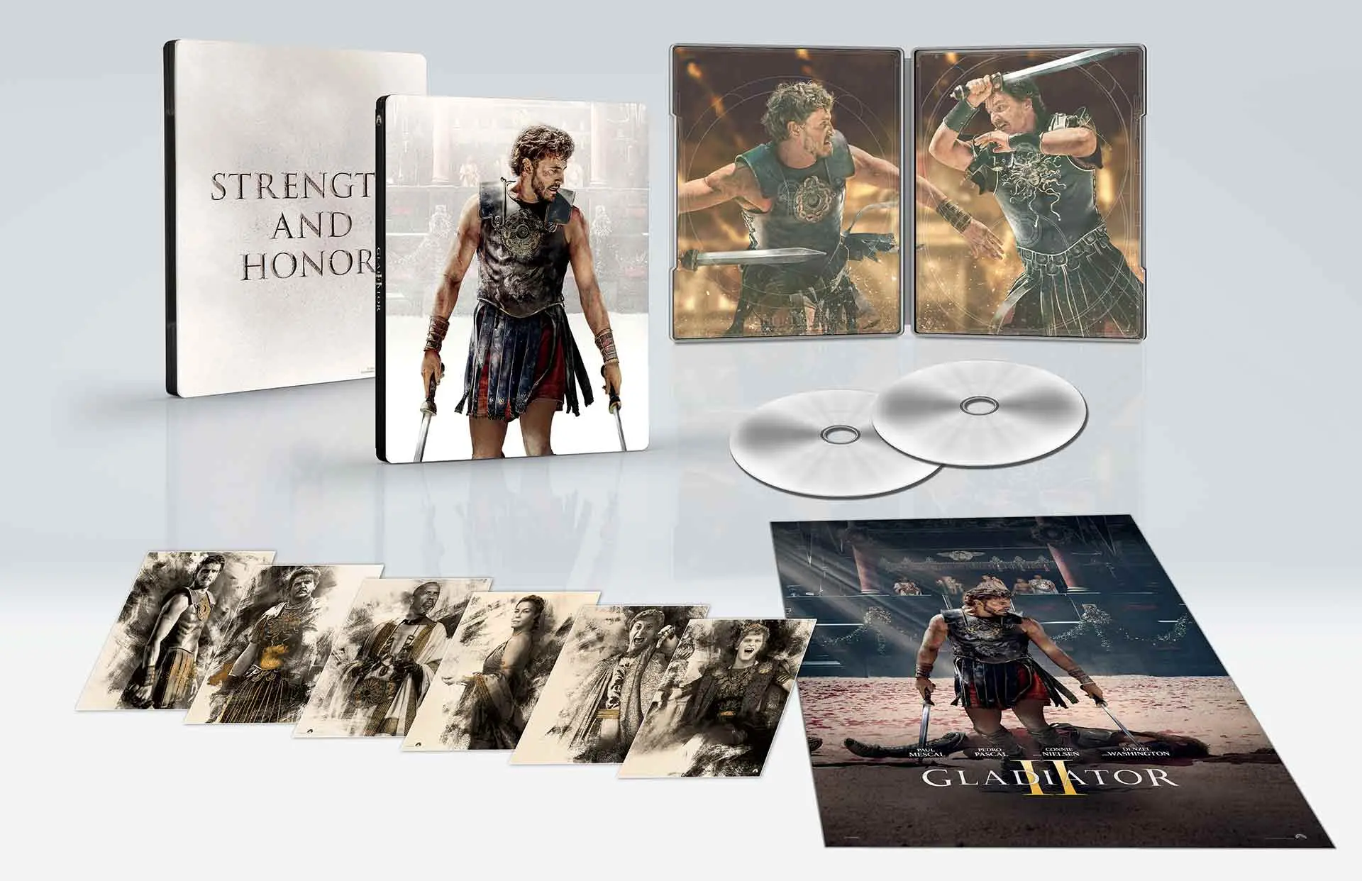 Il Gladiatore II - Steelbook 4K Ultra HD + Blu-ray + Blu-ray Bonus + Cards + Poster (Blu-ray)