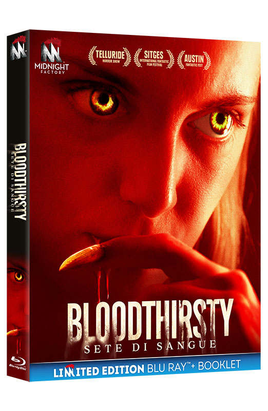 Bloodthirsty - Sete di Sangue - Limited Edition Blu-ray + Booklet (Blu-ray) Cover Bloodthirsty - Sete di Sangue - Limited Edition Blu-ray + Booklet (Blu-ray) Cover