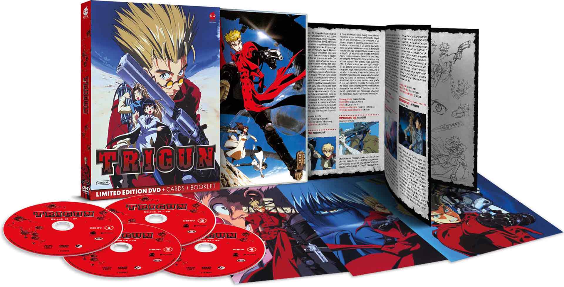 Trigun - Limited Edition Anime Factory 4 DVD + Cards + Booklet (DVD) Trigun - Limited Edition Anime Factory 4 DVD + Cards + Booklet (DVD)