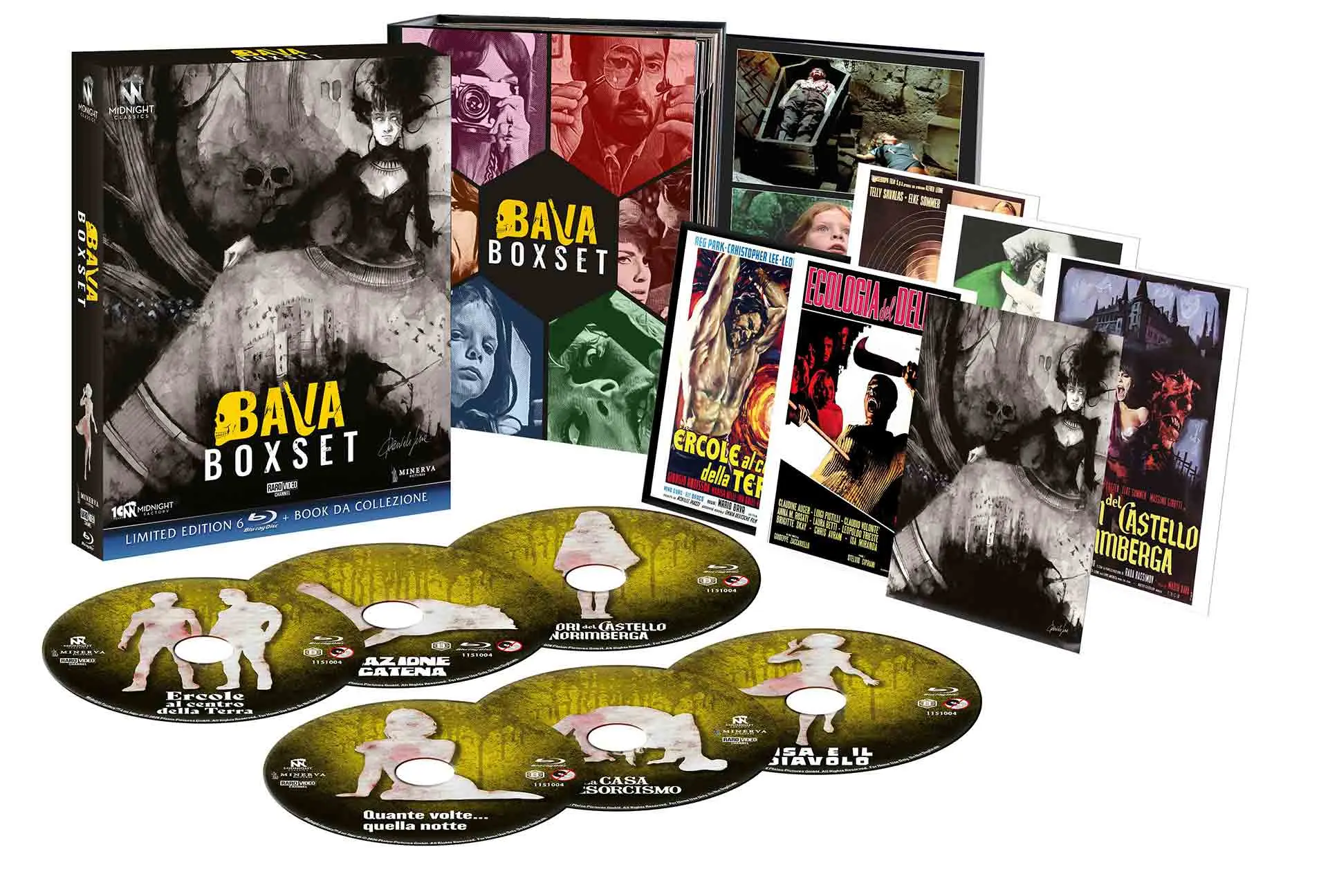 Mario Bava Boxset - Limited Edition Midnight Classics 6 Blu-ray + Cards + Book da Collezione (Blu-ray)