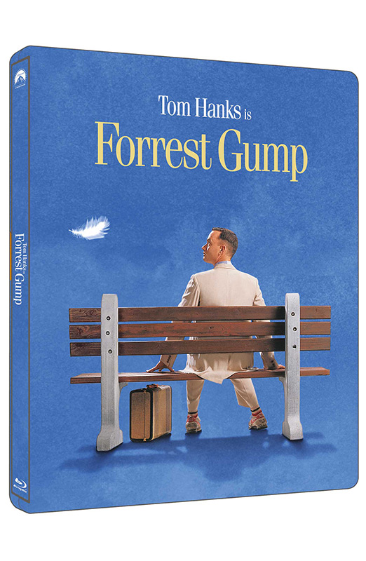 Forrest Gump - Steelbook 4K Ultra HD + 2 Blu-ray - Edizione 30° Anniversario (Blu-ray) Bench, Furniture, Person