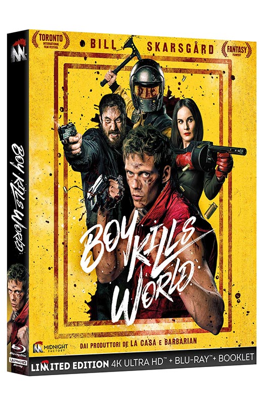 Boy Kills World - Limited Edition Midnight Factory 4K Ultra HD + Blu-ray + Booklet (Blu-ray) Adult, Female, Person, Woman, Helmet