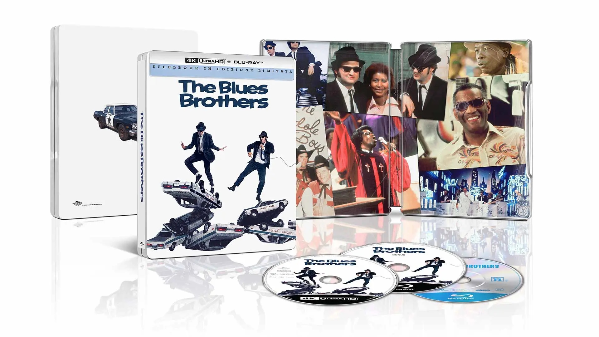 The Blues Brothers - Steelbook 4K Ultra HD + Blu-ray + Blu-ray Bonus - Edizione 45° Anniversario (Blu-ray) The Blues Brothers - Steelbook 4K Ultra HD + Blu-ray + Blu-ray Bonus - Edizione 45° Anniversario (Blu-ray)