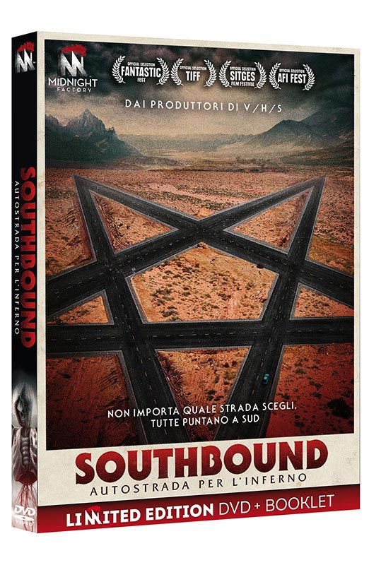 Southbound - Autostrada Per l'Inferno - Limited Edition Midnight Factory DVD + Booklet (DVD) Cover Advertisement, Poster, Book, Publication, Person