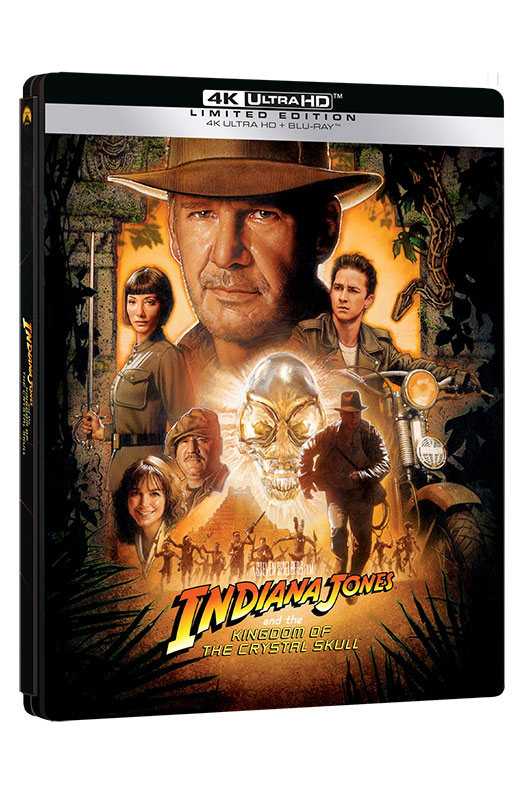 Indiana Jones e il Regno del Teschio di Cristallo - Steelbook Blu-ray 4K UHD + Blu-ray (Blu-ray) Cover Indiana Jones e il Regno del Teschio di Cristallo - Steelbook Blu-ray 4K UHD + Blu-ray (Blu-ray) Cover