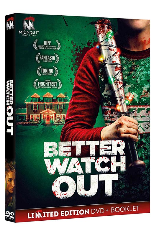 Better Watch Out - Limited Edition Midnight Factory DVD + Booklet (DVD) Cover People, Person, Advertisement