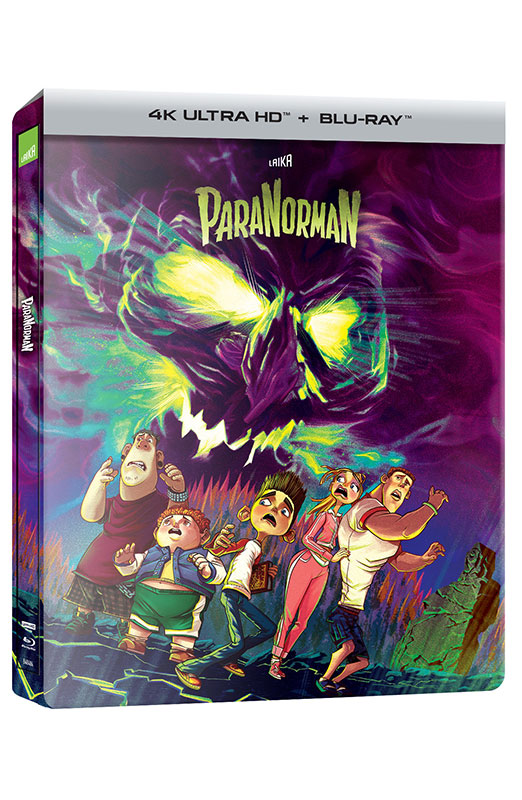 ParaNorman - Steelbook 4K Ultra HD + Blu-ray (Blu-ray) Cover Book, Publication, Comics, Person, Baby, Book, Publication, Comics, Person, Baby