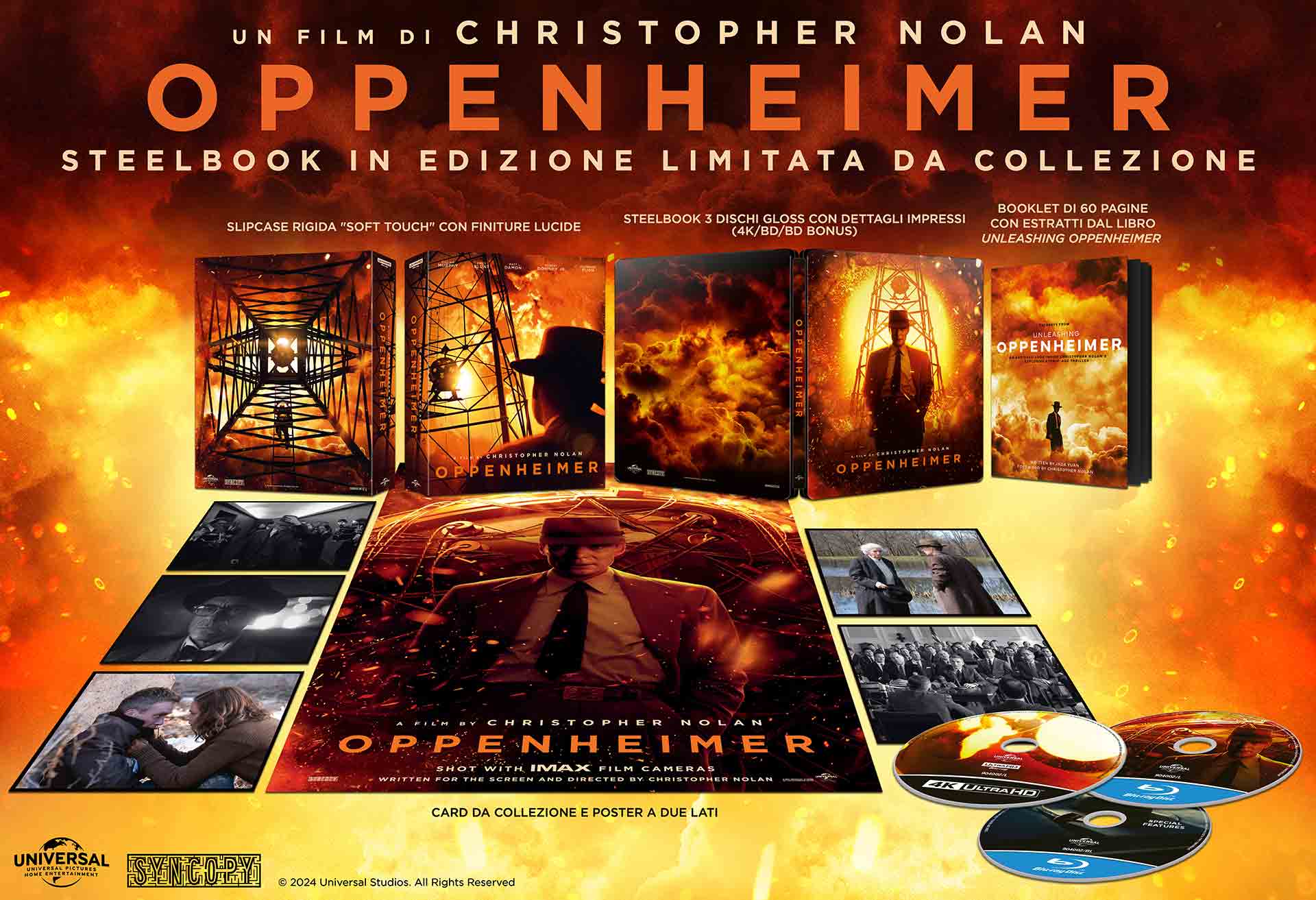 Oppenheimer - Steelbook 4K Ultra HD + 2 Blu-ray + Poster + Cards + Booklet - Collector's Edition (Blu-ray) Image 2