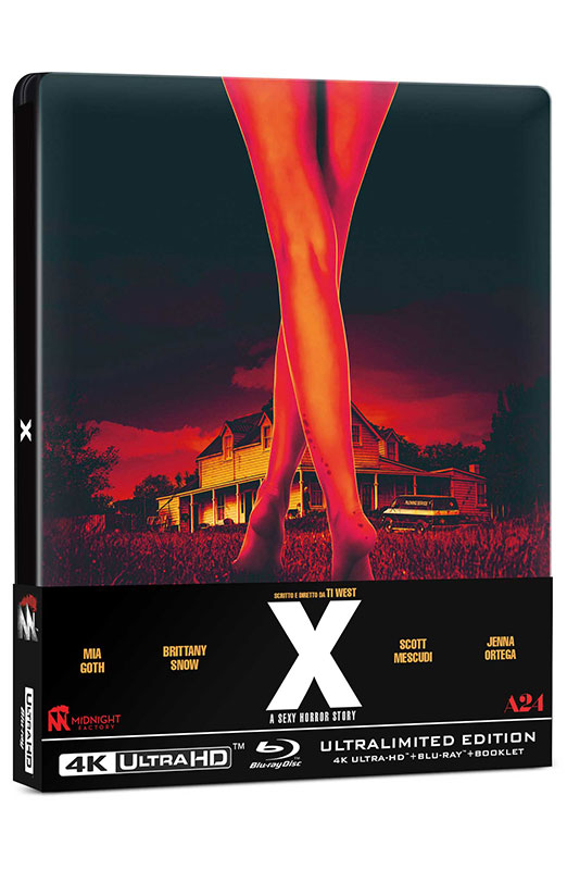 X - A Sexy Horror Story - Steelbook 4K Ultra HD + Blu-ray - VM18 (Blu-ray) Cover