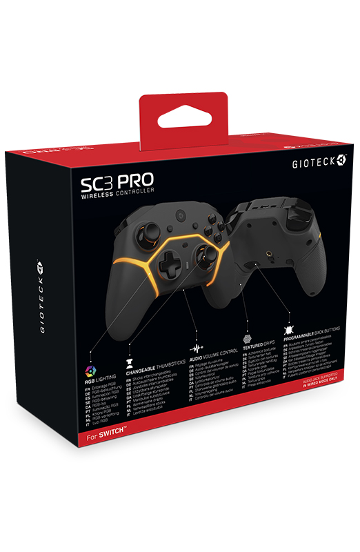 SC3 BT Wireless Pro Controller Nero Cover SC3 BT Wireless Pro Controller Nero Cover